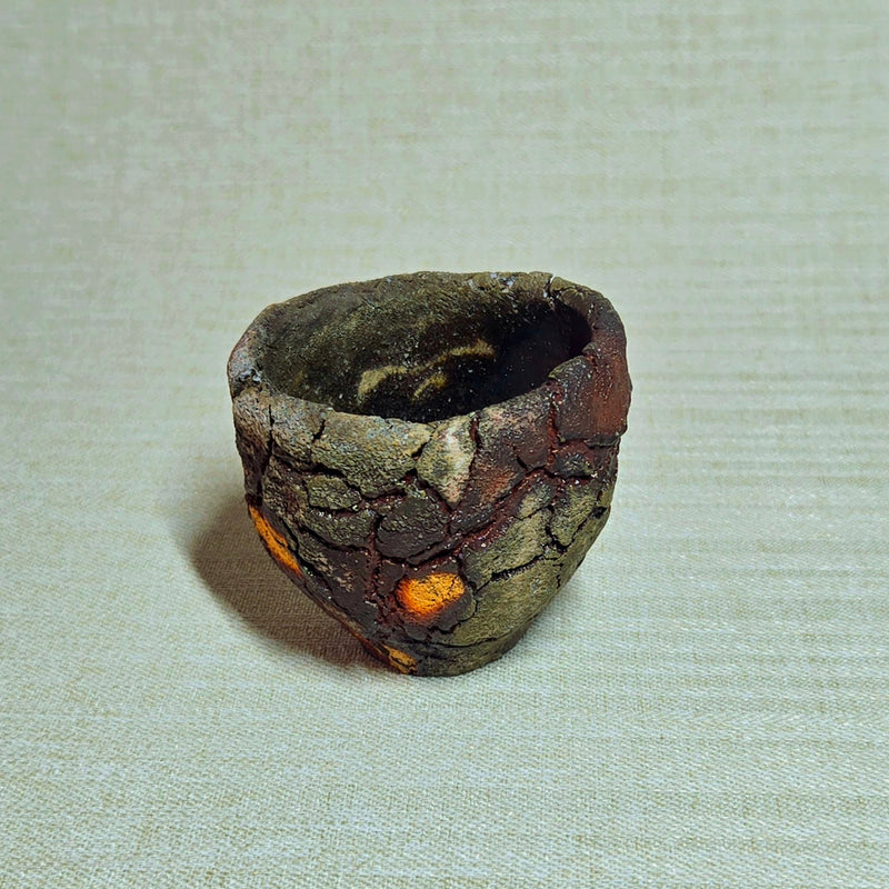 Japanese sake cup from Bizen — Bizen ware