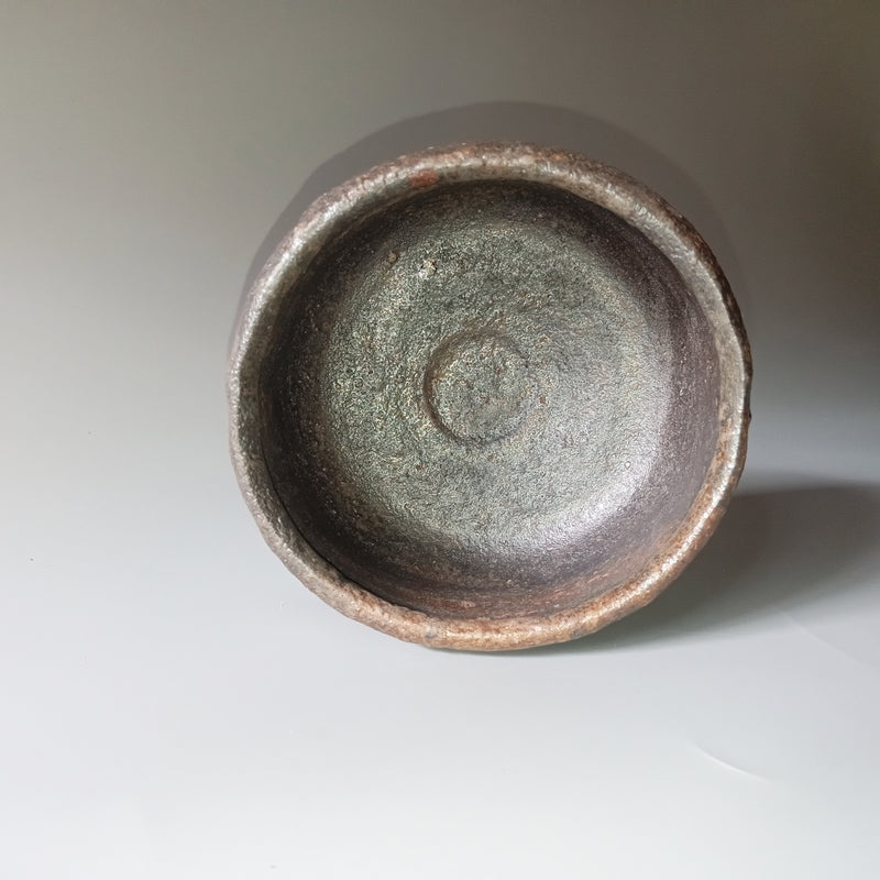 Handmade Bizen ware teacup, one of a kind