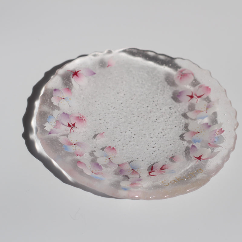 桜硝子皿　Circle of Sakura
