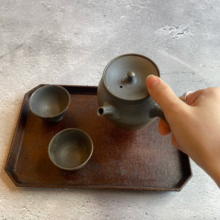 Unglazed Pear-skin Kiln-glazed Teapot