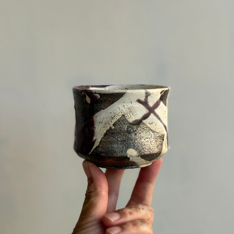 Miyazaki ware teacup made by hand in Miyazaki, Japan