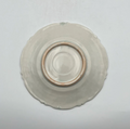 Celadon White Porcelain, Arabesque Flower-shaped Rimmed Plate
