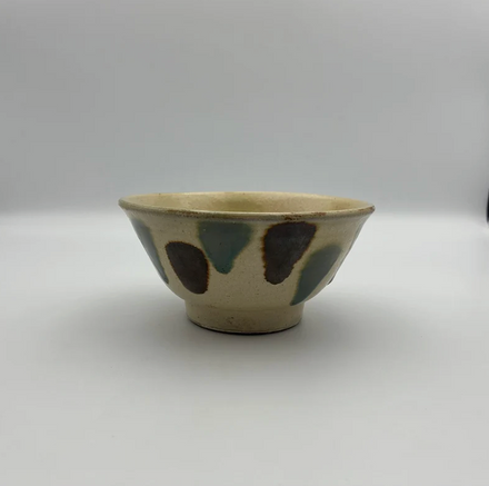 Makai Rice Bowl, 4-sun No.1 — Okinawa. Handmade Okinawa ware from Japan.