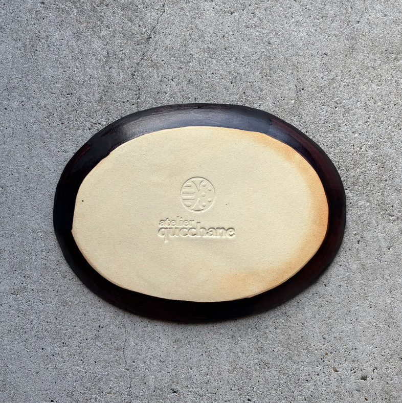Oval Plate, Grapefruit No.1 — Okinawa, shipped worldwide from Kyoto