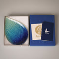 Blue plate from Seto, handmade in Japan
