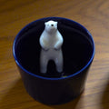 Polar Bear Sake Cup – No. 2 (Blue)