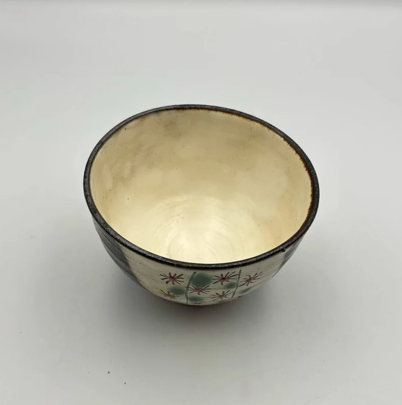 Mangrove & Sagaribana Rice Bowl, Black — Okinawa, shipped worldwide from Kyoto
