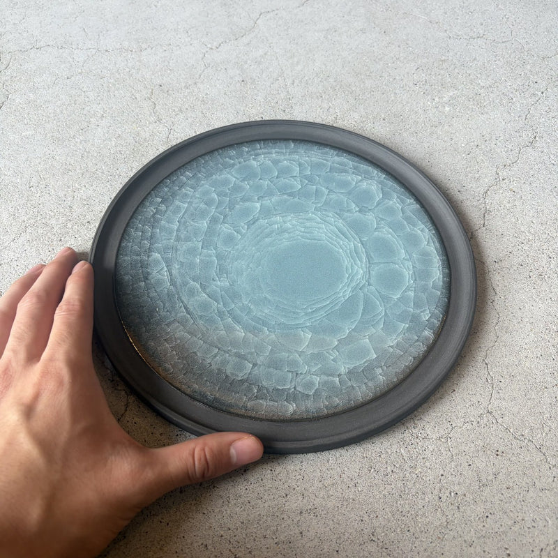 Odawara ware plate made by hand in Odawara, Japan