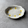 Large Painted Oval Bowl