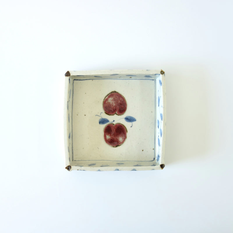 Peach Square Plate