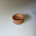 Brown sake cup from Bizen, handmade in Japan