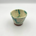 Blue sake cup from Okinawa, handmade in Japan