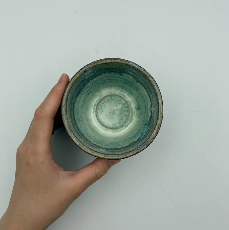 Handmade Okinawa ware mug, one of a kind