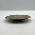 Bronze Glaze Arabesque Scalloped Plate