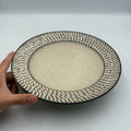 Shinogi Rim Plate, Large, White
