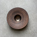 Woodgrain Scoop Plate, Small — Kasama. Handmade Kasama ware from Japan.