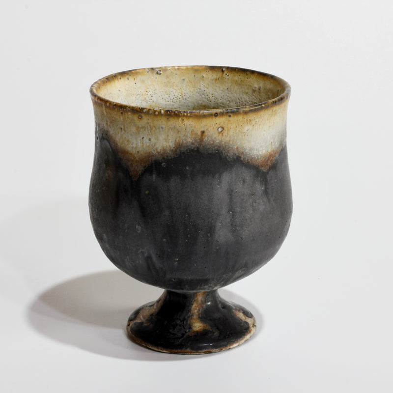 Kiji Goblet No.2. Handmade Kyoto ware from Japan.