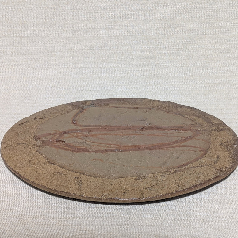 Plate from Bizen, handmade in Japan