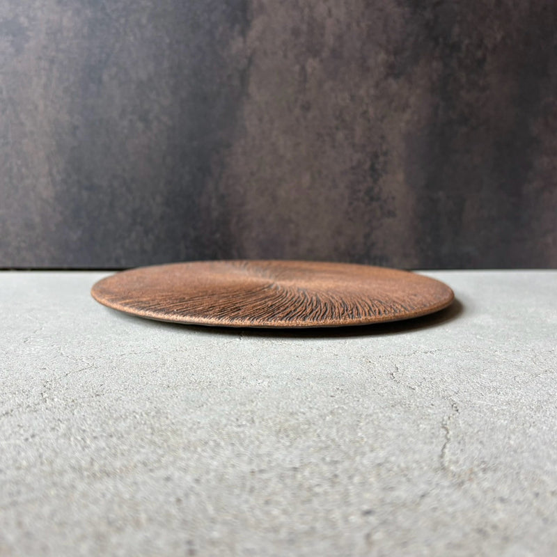 Handmade Kasama ware plate, one of a kind