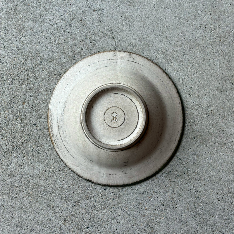 Shinogi Rim Plate Small, White