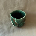 Green teacup from Miyazaki, handmade in Japan