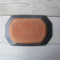 Gray Glaze Octagonal Plate - Large