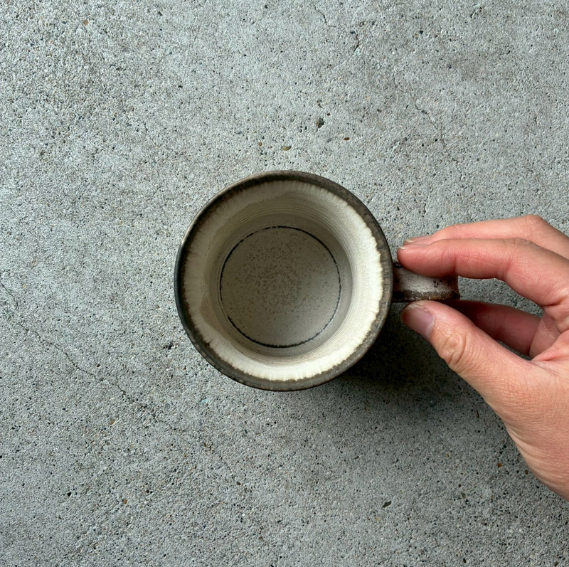Shinogi Indented Mug White