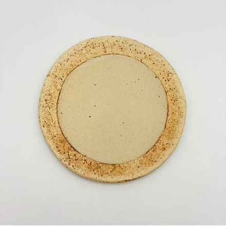Scratch Round Plate (M) - White