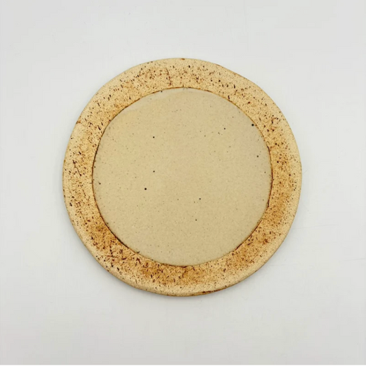 Scratch Round Plate (M) - White