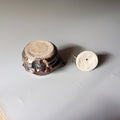 Japanese black teacup from Bizen — Bizen ware