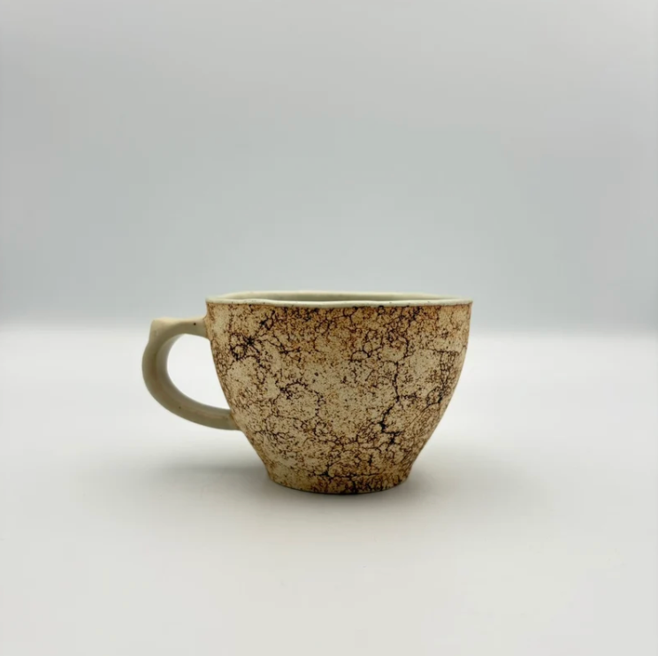 Cork coffee cup white