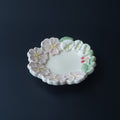 Wild Rose Mamezara Tiny Plate, Pink. Handmade Japanese pottery from Chiba, Japan.