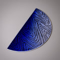 Blue plate from Seto, handmade in Japan