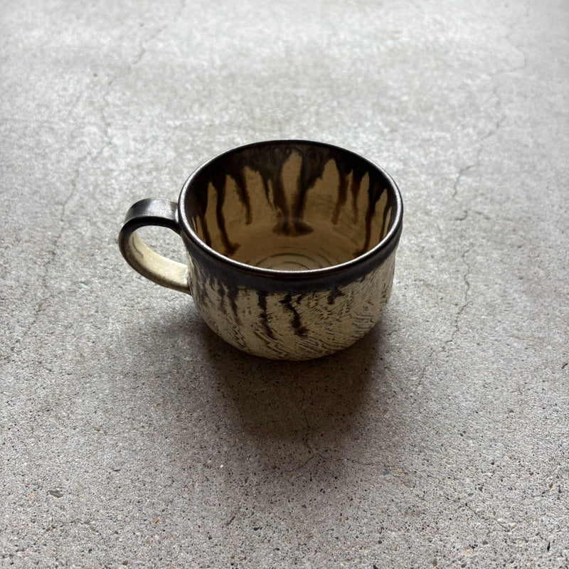 White mug from Kasama, handmade in Japan