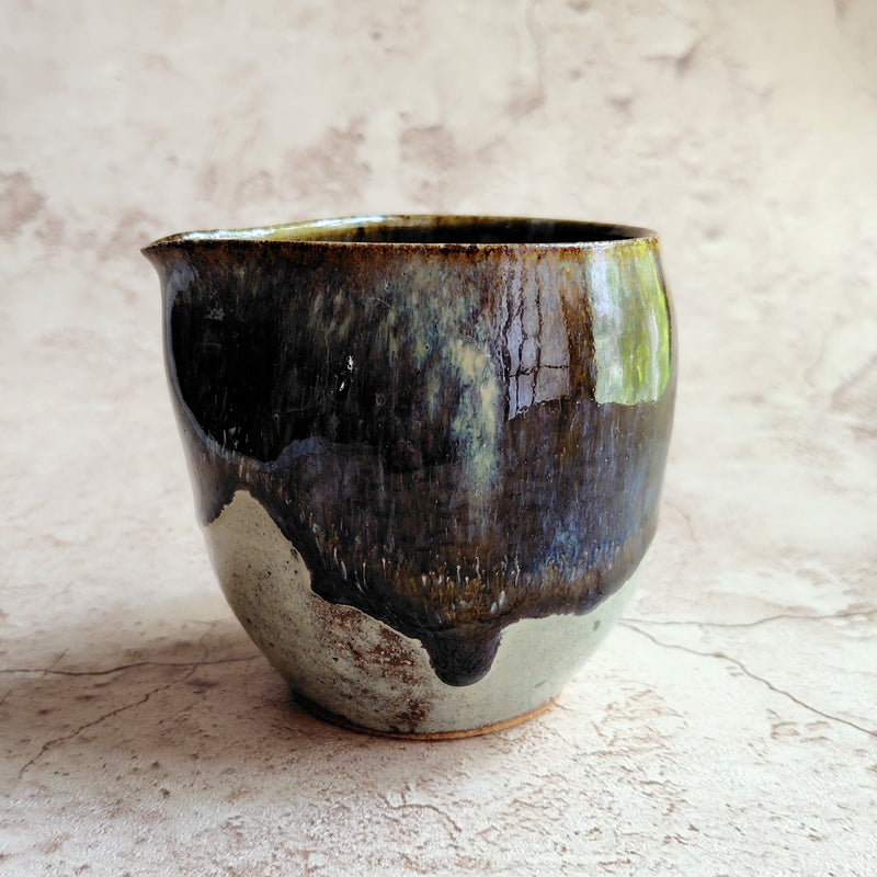 Oni-no-fude celadon sake pitcher