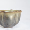 Blue and Gray Glaze Flower Bud Bowl