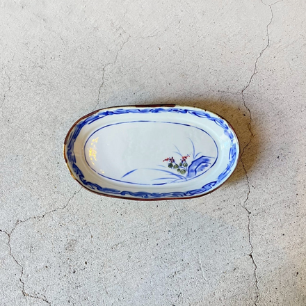 Oval Plate (Flower)