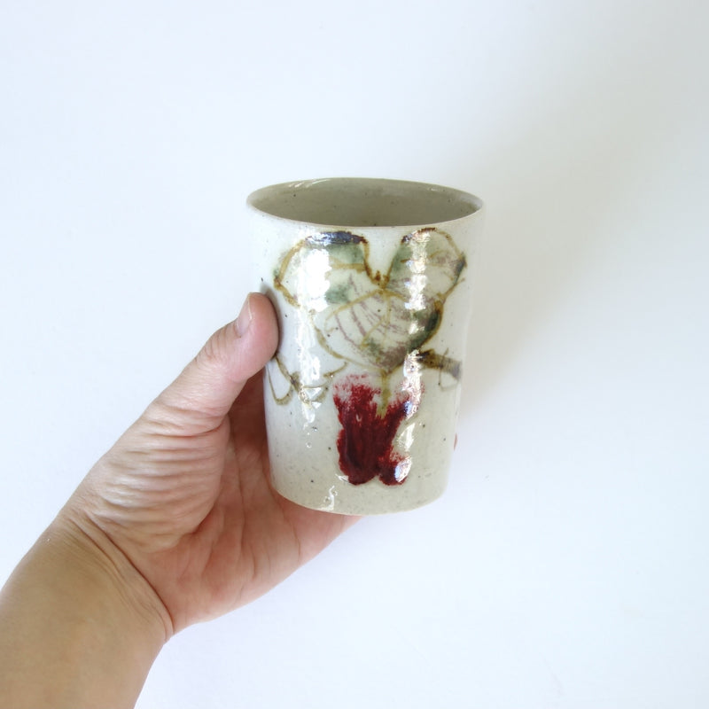 White teacup from Tokyo, handmade in Japan