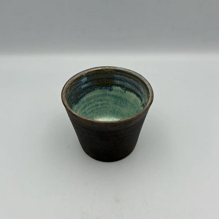 Brown Free Cup — dango. Handmade Okinawa ware from Japan.