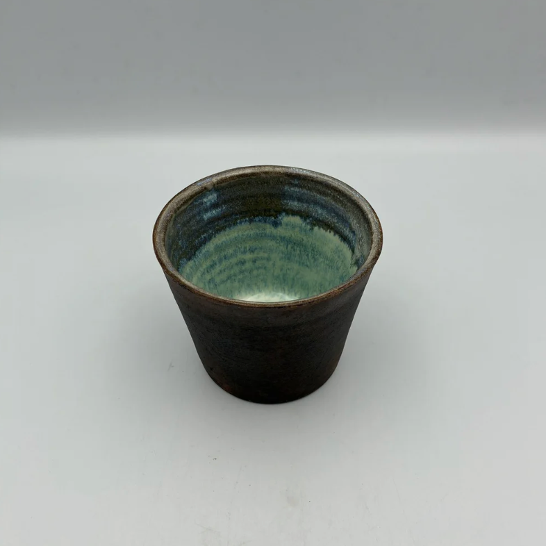 Brown Free Cup — dango. Handmade Okinawa ware from Japan.