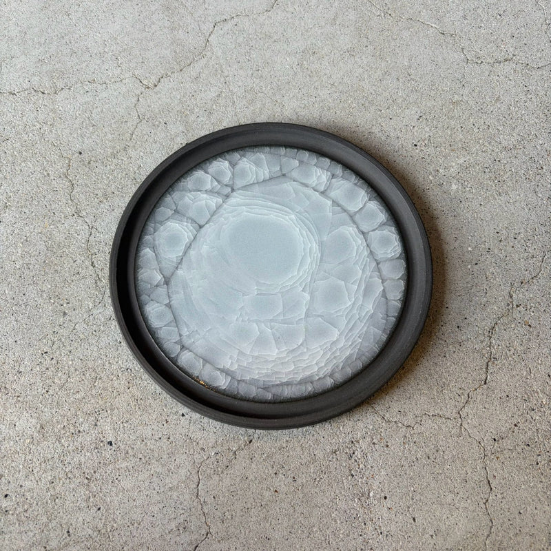 White Porcelain Plate No.8. Handmade Odawara ware from Japan.