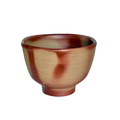 藤原啓　作　備前緋襷茶盌