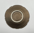 Bronze glaze, floral arabesque, fluted small plate
