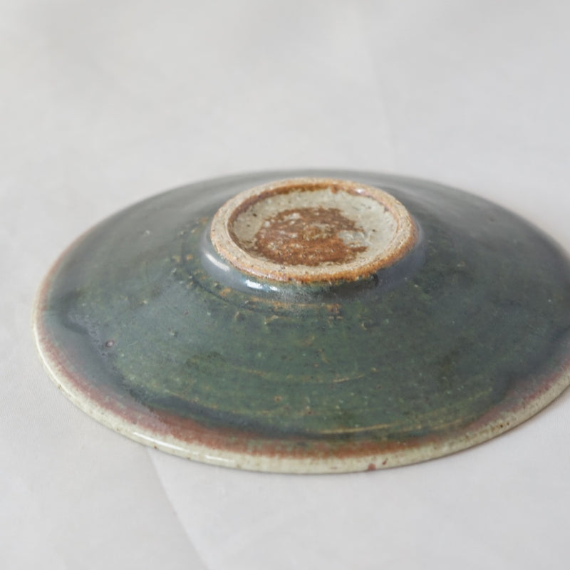 Red Enamel Rim Plate, Small