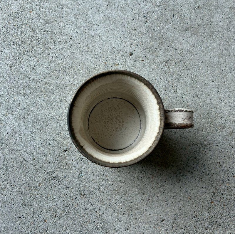 Shinogi Indented Mug White