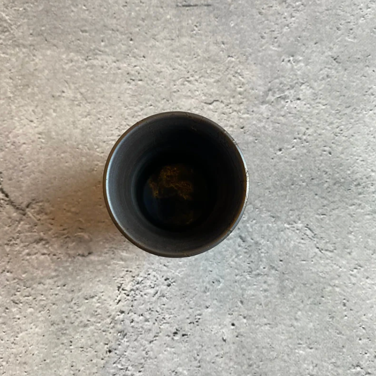 Seaweed-patterned yunomi teacup