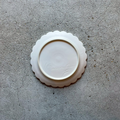 5-sun plate, 5-sun hand-carved plate, white