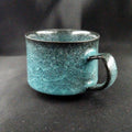 Bubble-and-Ice Crackle Glaze Coffee Cup, Medium. Handmade Kyoto ware from Japan.