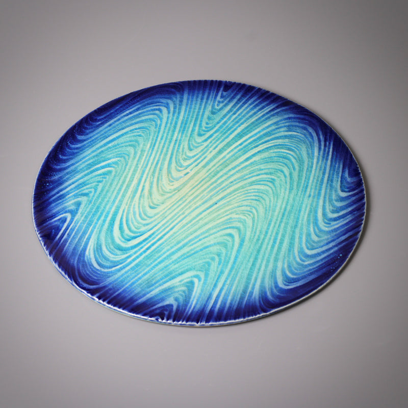 White plate from Seto, handmade in Japan