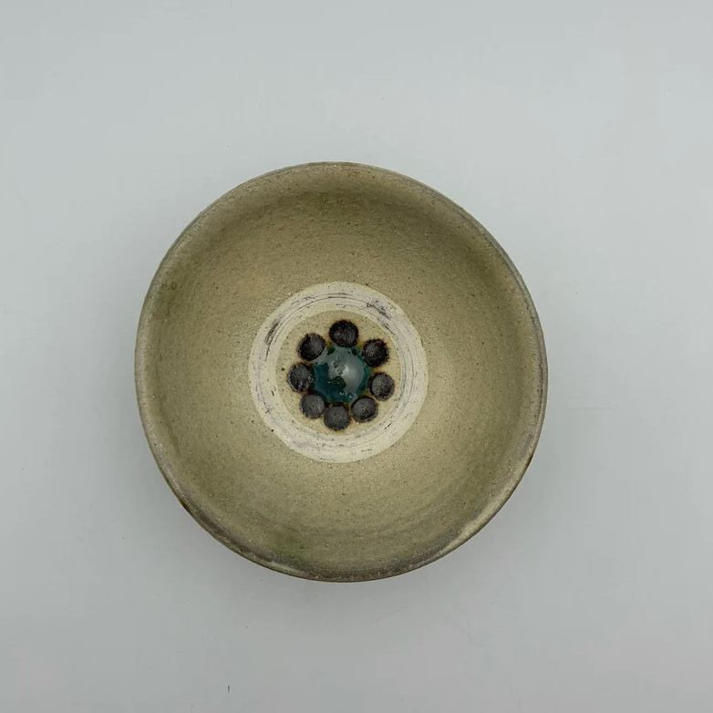 Handmade Okinawa ware bowl, one of a kind